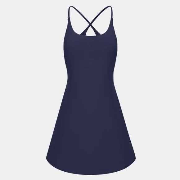 Halara Exercise Dress Everyday Cloudful™ Backless 2-in-1 Flare - Picture 1 of 7